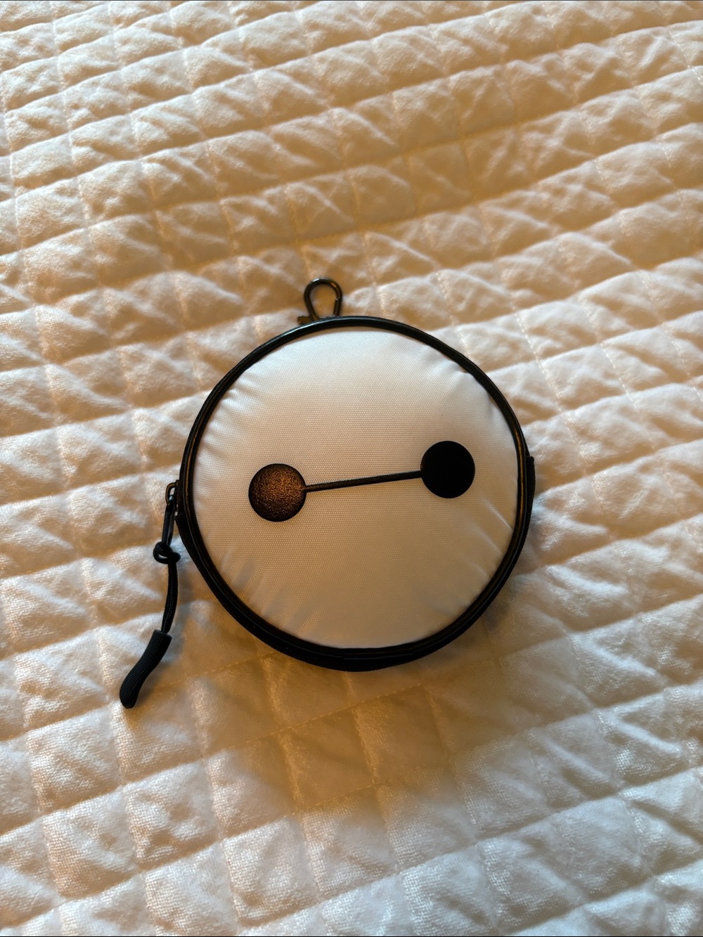 Disney - Baymax Round Character Coin Purse with Black Face Detail NWOT